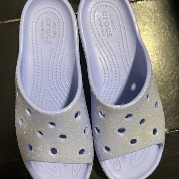 CROCS Shoes - ❌SOLDCROCS Purple Sandals Ventilated Slip-On Design